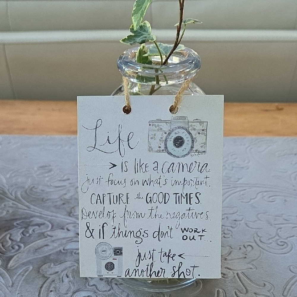 Life Is Like a Camera | Small Wooden Sign - Picture 2 of 5